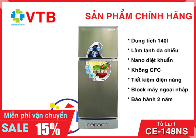 Tủ Lạnh 140L CE-148NS