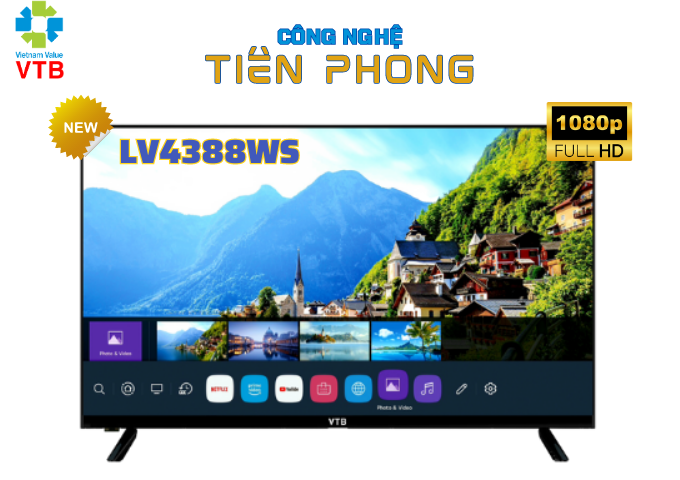 TV 43'' FHD LV4388WS - Remote Thông Minh